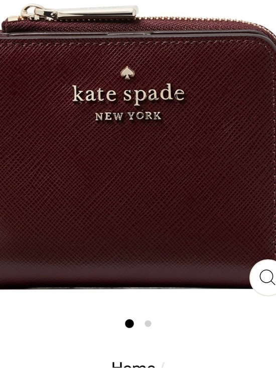 kate spade Handbags - kate spade New York Wine Textured Leather Zip Wallet